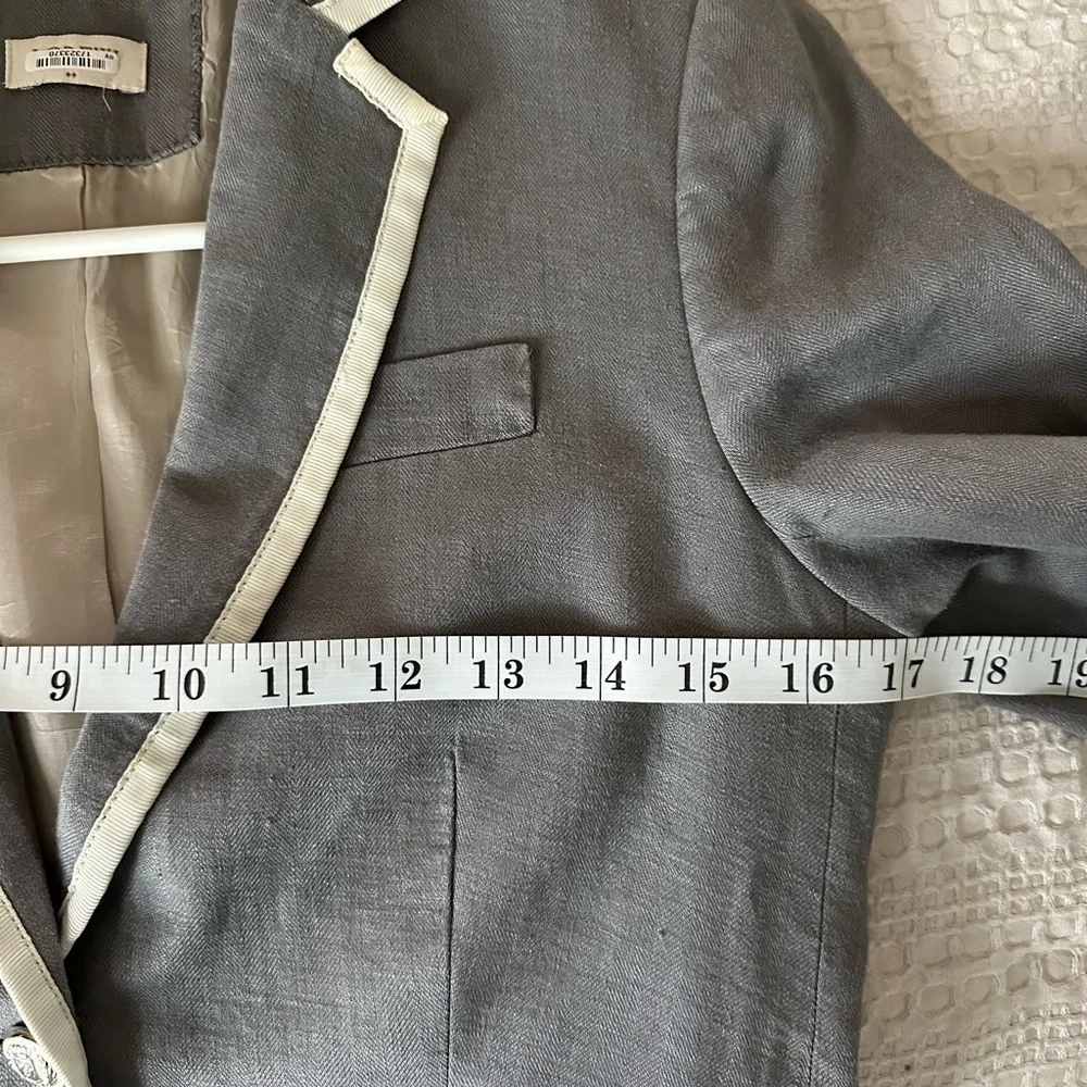 J Crew linen schoolboy jacket